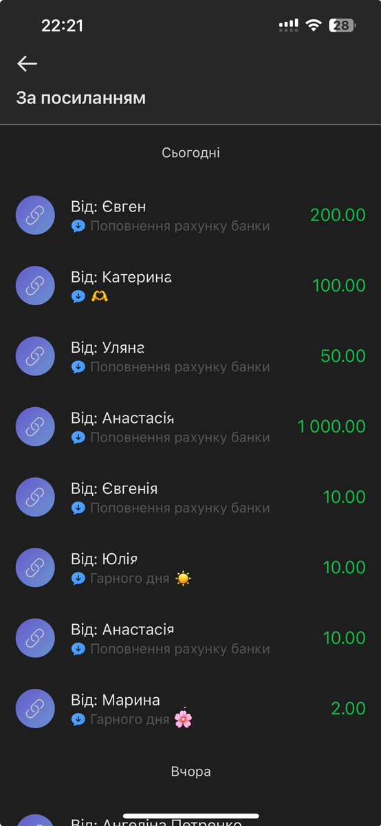 ya_yakovlevaa's tweet image. 4 поповнення з тредса (32 грн)
3 поповнення з інсти (1250 грн)
2 поповнення з твітера (20$ на PayPal та 100 грн)
Сьогодні вже хоч трішки краще, давайте рухатись далі🥹
Ціль вже не так далеко
PayPal: katebekker17@gmail.com
Моно: send.monobank.ua/jar/oLpoUJnpf