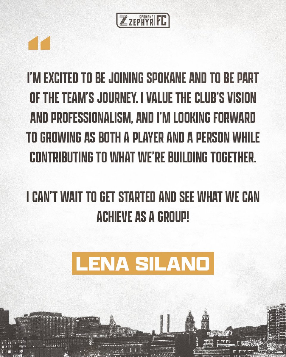 spokanezephyrfc's tweet image. NEW PLAYER SIGNING🌬️
Welcome HOME, Lena Silano!
Read her full press story at the link in bio!
#SpokaneZephyrFC #GainbridgeSuperLeague #WeAreHome #LetsGoSpo #UpTheFalls #WelcomeToTheEdge