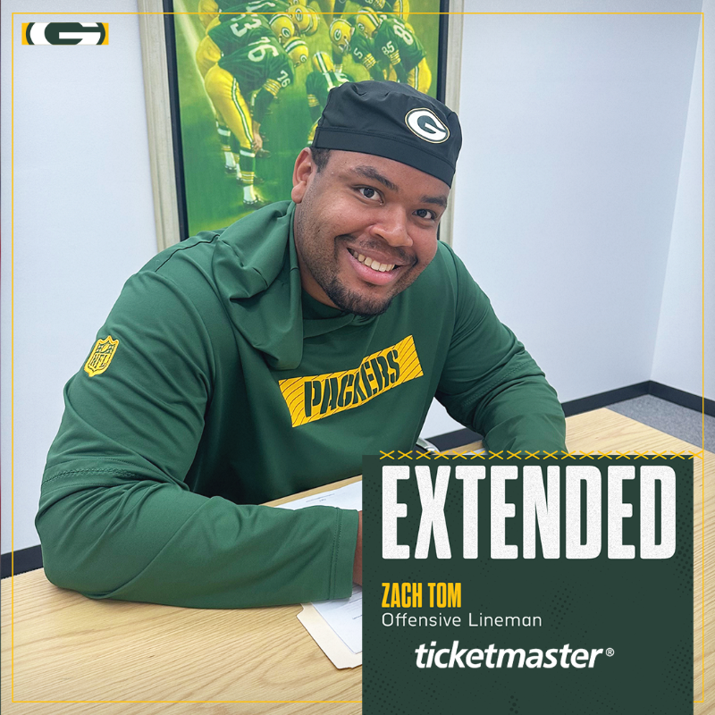 packers's tweet photo. Tom's staying in town