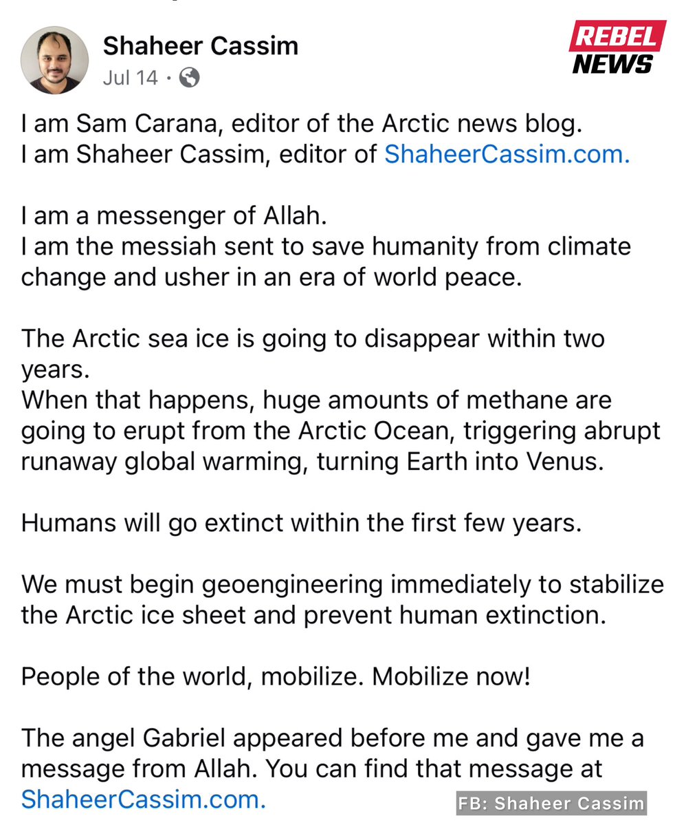 DreaHumphrey's tweet image. NEW CHARGE: Shaheer Cassim, the Islamic climate activist arrested for hijacking a Victoria plane, now faces an additional charge of damaging or interfering with a navigation facility, on top of the hijacking charge.
RebelNews.com