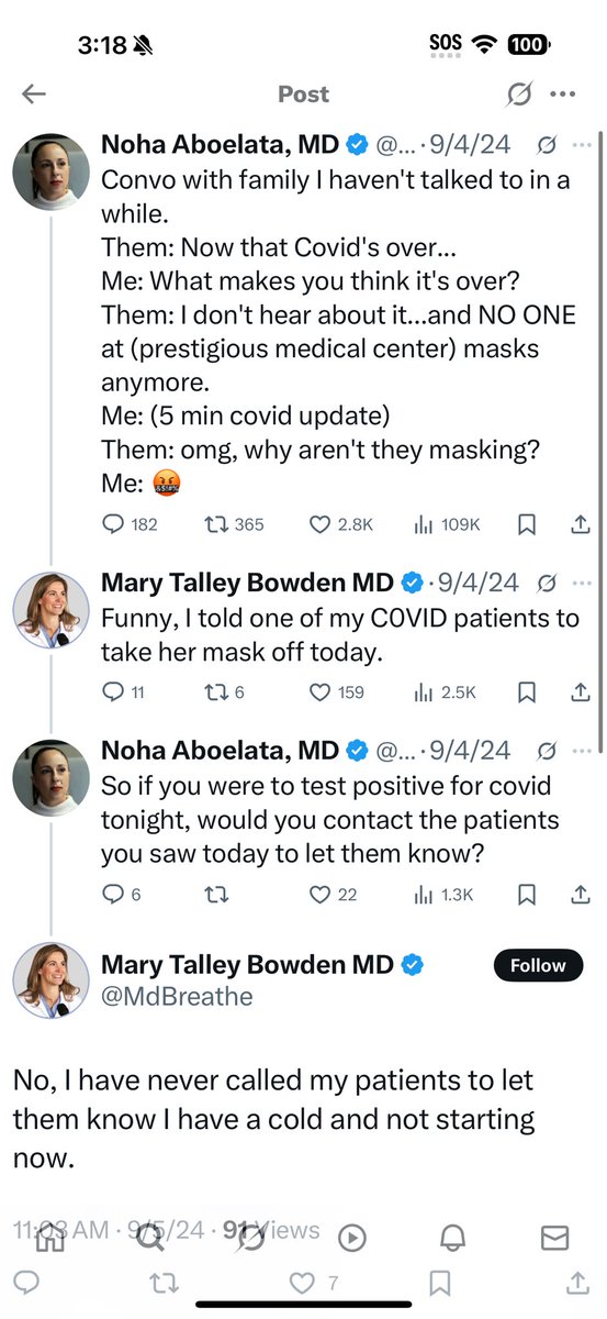 PunkyBrewstuh's tweet image. Horrifyingly, having Dr. in front of your name (or MD after) doesn’t make someone a trustworthy source for medical advice. Just look at the hypocrisy between these two things by the same “doctor”. This woman is unhinged and if what’s happening in that screenshot isn’t…