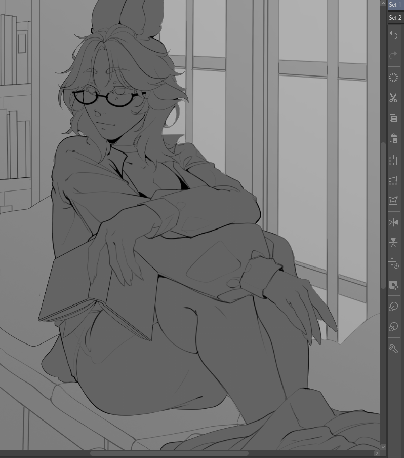 Takiimikiku's tweet image. Bunny PNG Tuber wip because I like the way it's coming along ₍ᐢ. .ᐢ₎