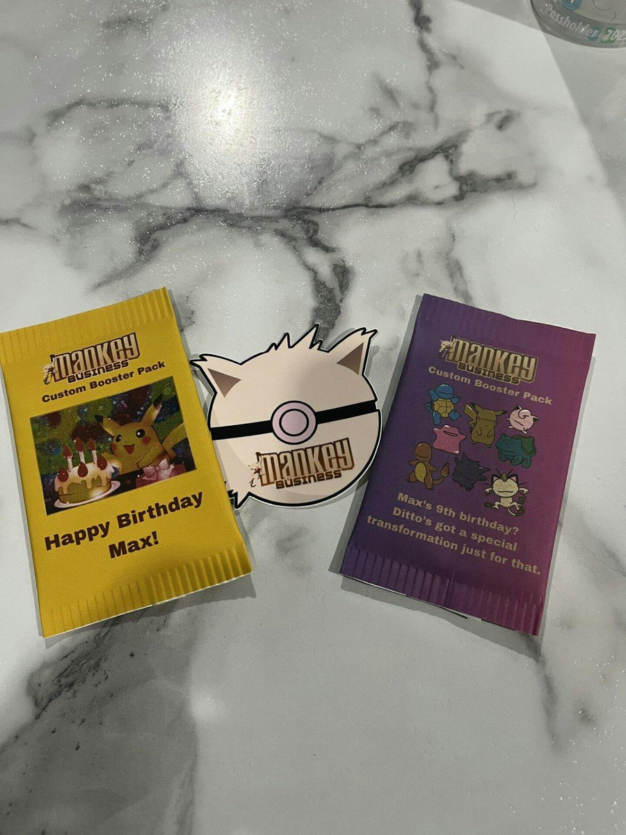 MankeyBusiness_'s tweet image. One of my favorite moments since starting Mankey Business 🐒
A customer with the last name Manko (yes, really) reached out to surprise his 9-year-old son with custom booster packs for his birthday.
They arrived safely. The kid lit up. Mission accomplished. 💛