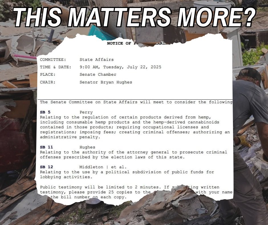 VikkiGoodwinTX's tweet image. The July 4th floods devastated Texas communities. 134 people died, including 37 children. Families are grieving, neighborhoods destroyed, $22 billion in damages unaddressed.
Yet while communities struggle to rebuild, here’s what Lt. Gov Patrick and the Texas Senate chose to…