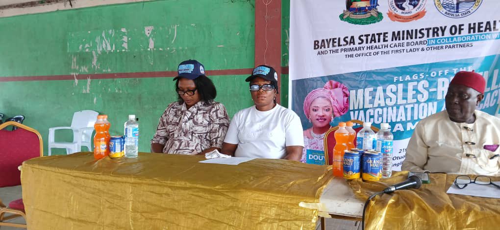 bysphcb's tweet image. Pictorial Highlights from the Measles-Rubella Vaccination Advocacy Campaign Flag-off in Ogbia LGA held on the 21st July, 2025.

#healthgistbybysphcb #bayelsastatehealthmatters #bysphcb #MeaslesRubella #measlesrubellaadvocacy #measlesrubellacampaignawareness
