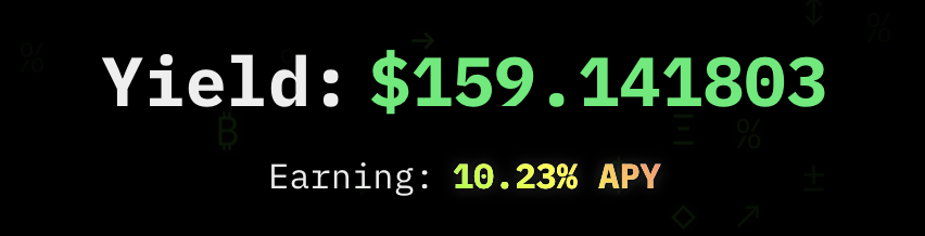 afoxinweb3's tweet image. Earning over 10% APY with @yieldseekerxyz right now
Feels comfy right here 😌