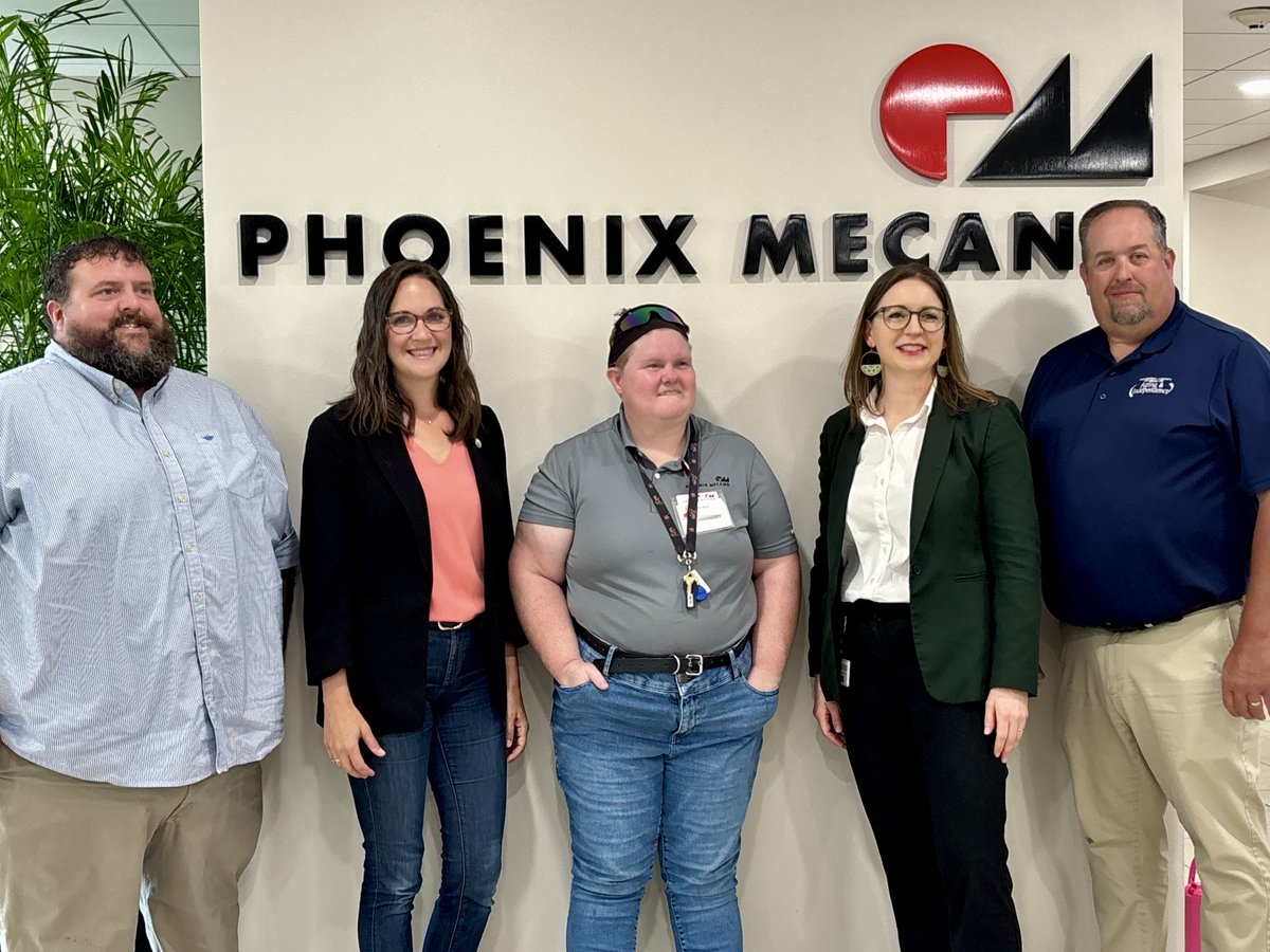 FredCountyExec's tweet image. I had the pleasure of visiting @PhoenixMecanoNA, a sales manufacturer. It was inspiring to meet employees Niki and Mark from the @ScottKeyCenter and see them showcasing their skills. Thank you Phoenix Mecano for fostering an inclusive workplace!