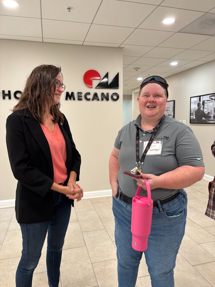 FredCountyExec's tweet image. I had the pleasure of visiting @PhoenixMecanoNA, a sales manufacturer. It was inspiring to meet employees Niki and Mark from the @ScottKeyCenter and see them showcasing their skills. Thank you Phoenix Mecano for fostering an inclusive workplace!