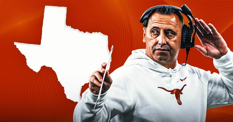 Rivals's tweet image. Steve Sarkisian hopes to build Texas' 2026 recruiting class with in-state talent👀🤘
(via @adamgorney )
Read: on3.com/rivals/news/ey…