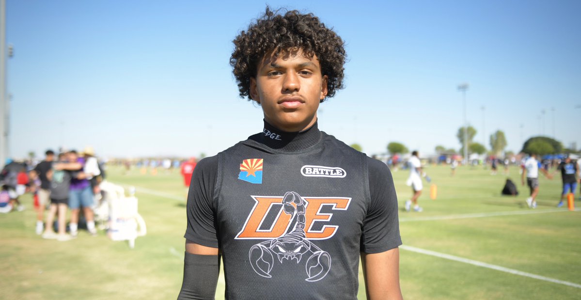 BlairAngulo's tweet image. The recruitment of Top247 wide receiver Zerek Sidney is heating up ahead of the season as the four-star prospect from Goodyear (Ariz.) Desert Edge builds connections with a handful of suitors: 247sports.com/article/recrui…