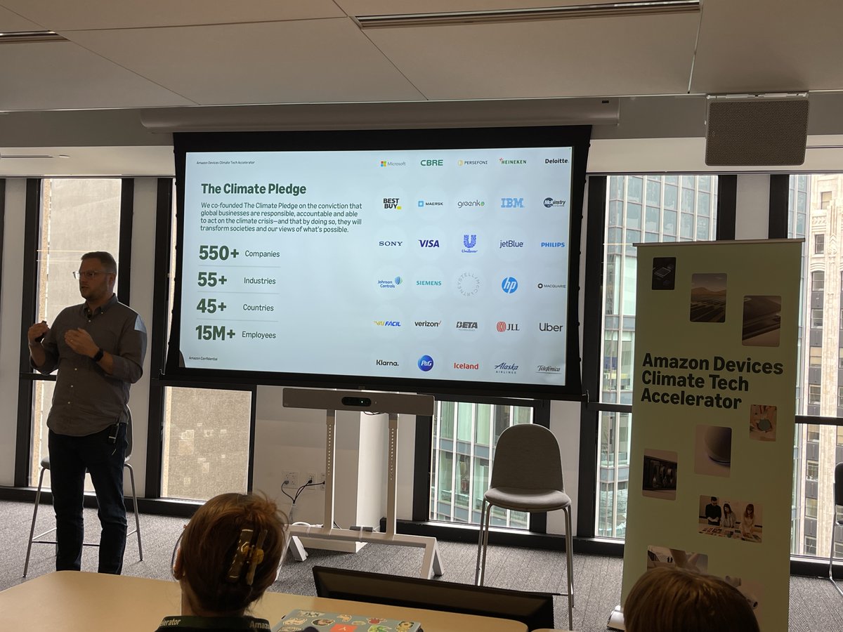 AmpriusInc's tweet image. Our VP of Sales, Ronnie Tao, is in San Francisco this week for the Amazon Devices Climate Tech Accelerator cohort kick-off event! 🍃

Looking forward to learning from Amazon’s sustainability and product teams.

$AMPX #ClimateTech #AmazonDevices #TheClimatePledge #Sustainability