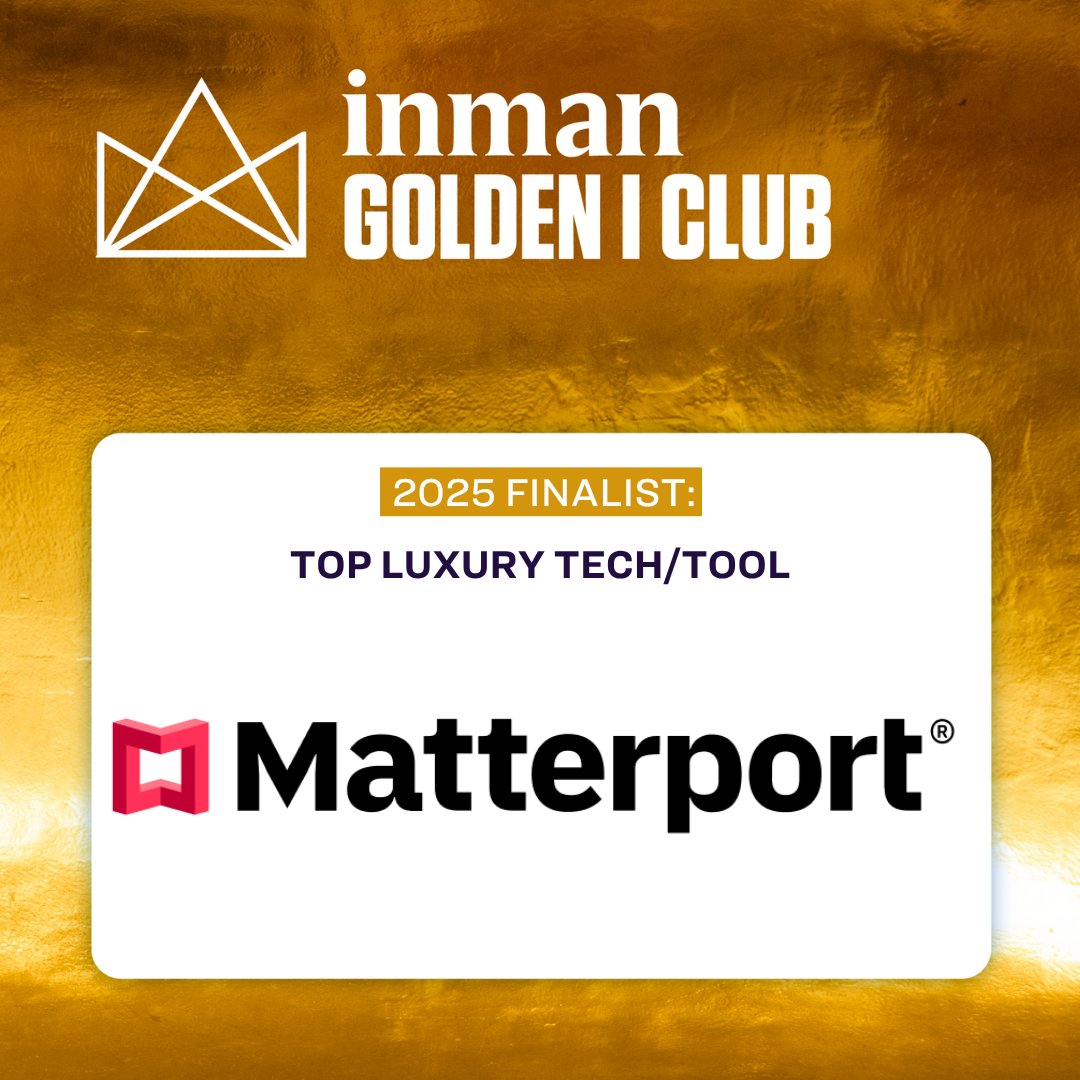 Big news: Matterport is a 2025 <a href="/Inman/">Inman</a> Golden I Club finalist for Top Luxury Tech/Tool! 🏆 bit.ly/4lKcg5x

Proud to be recognized for helping agents bring luxury listings to life.

#Matterport #GoldenIClub #LuxuryRealEstate #PropTech