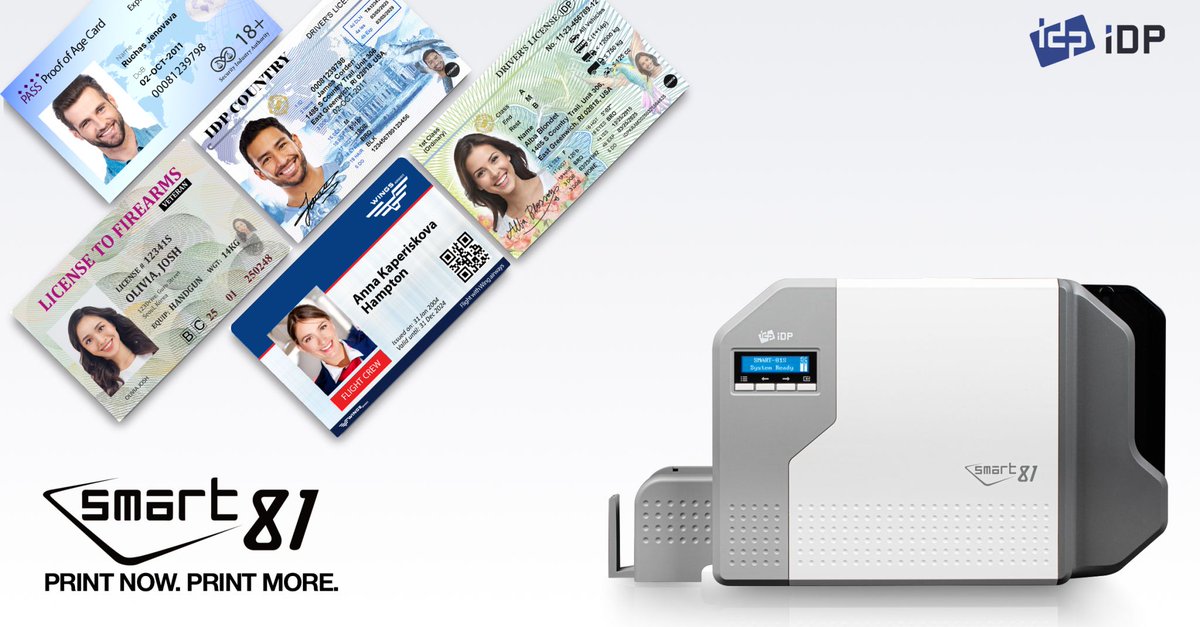ChatGPT said:
From employee IDs to license cards, IDP’s SMART-81 Retransfer Printer delivers the premium quality, durability, and performance your organization can count on.

Take your card printing to the next level—with IDP.

#IDPCardPrinters #SMART81 #CardPrintingSolutions