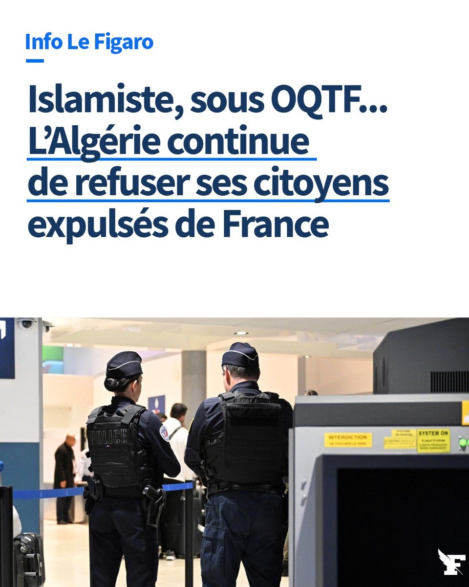 Le_Figaro's tweet image. INFO LE FIGARO - Malgré l’accalmie diplomatique affichée entre Paris et Alger, le régime d’Abdelmadjid Tebboune a encore refusé au moins quatre ressortissants ces derniers jours, prétextant un manque de laissez-passer consulaire. →l.lefigaro.fr/vay
