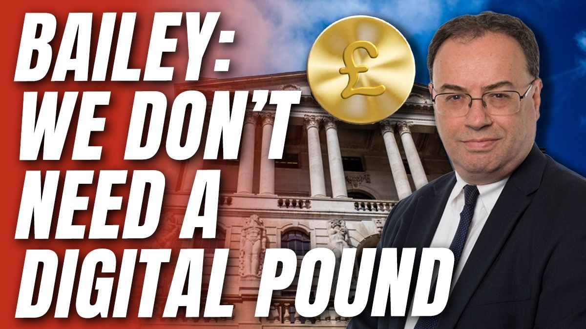 GuidoFawkes's tweet image. Andrew Bailey Shoots Down New Central Bank Digital Currency in Policy Shift order-order.com/2025/07/22/and…