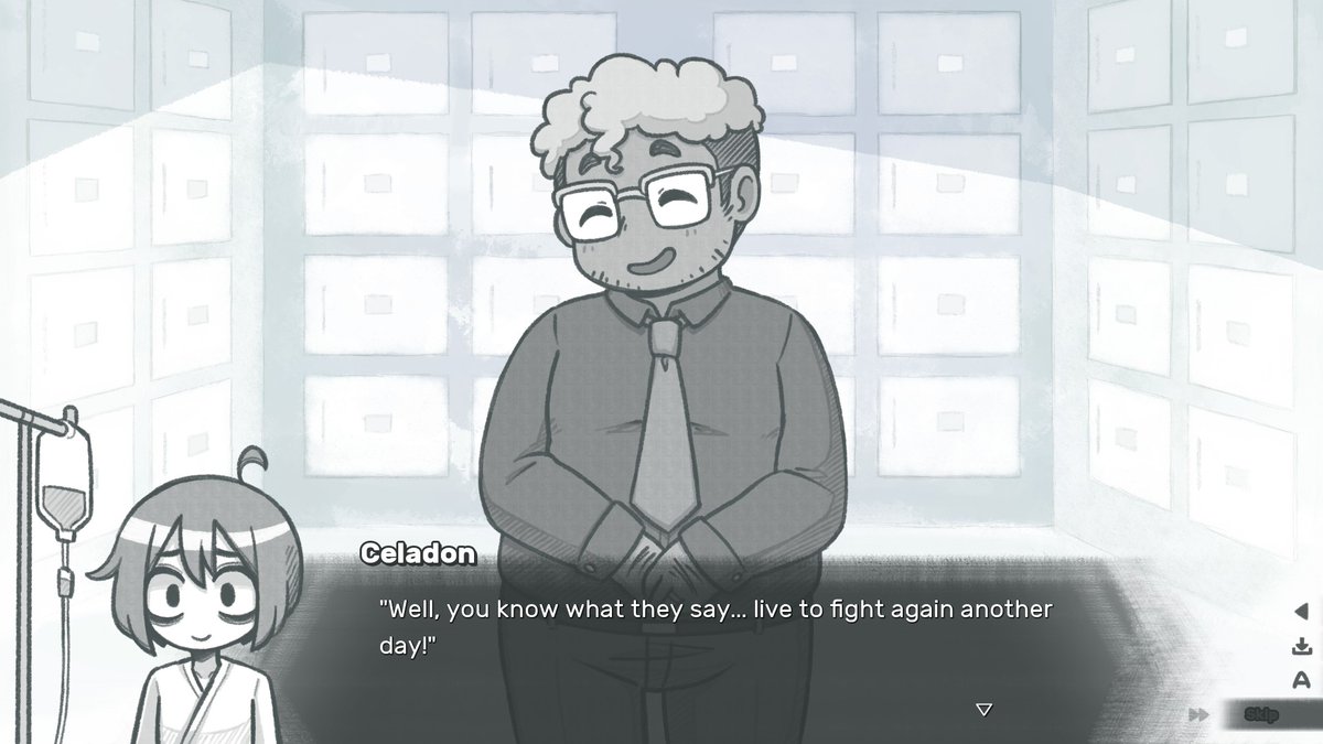 SerenityForge's tweet image. Celadon has failed Death’s trials countless times, but has not lost his resolve and is determined to revive. All he needs is a helping hand.
If you were presented with a choice would you help a stranger in need?
⏳ Play Return to Ash on Steam: store.steampowered.com/app/3445830/Re…