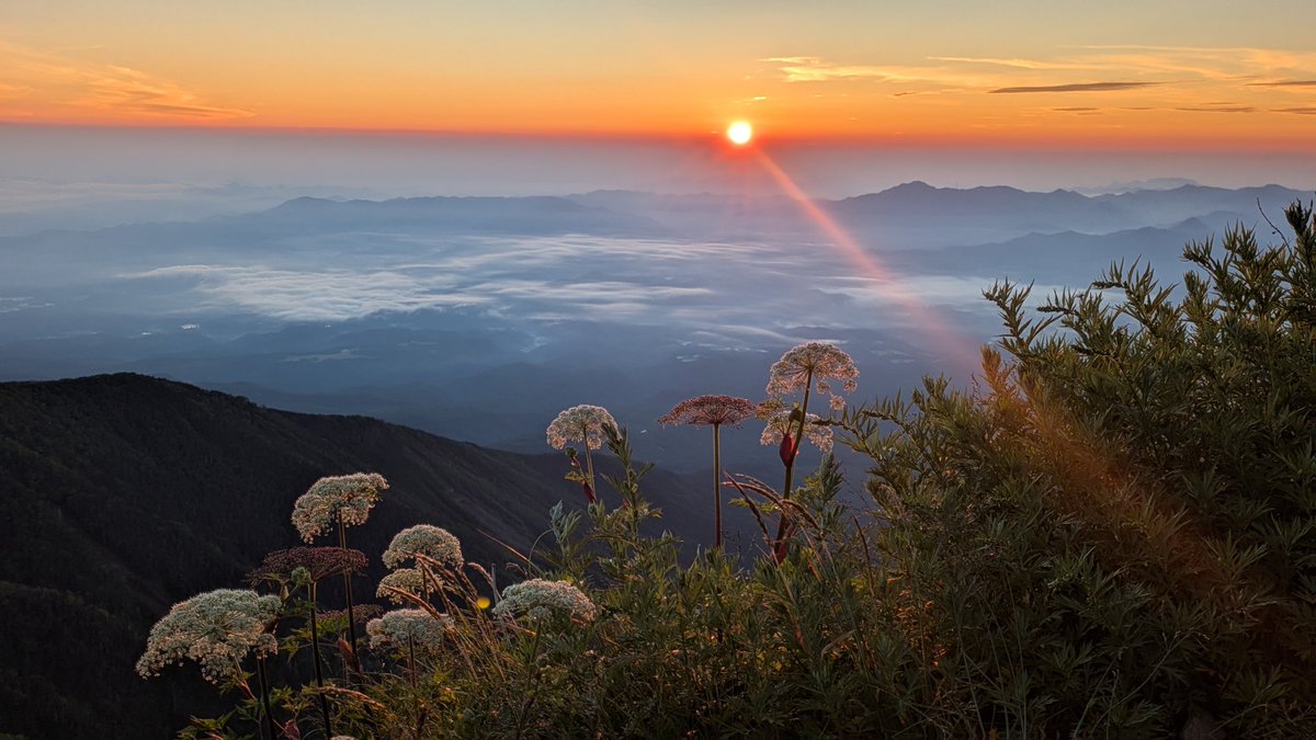 akadake2899m's tweet image. おはようございます。今朝の赤岳は晴れです。気温は10℃。穏やかな西風です。
＃赤岳
＃八ヶ岳