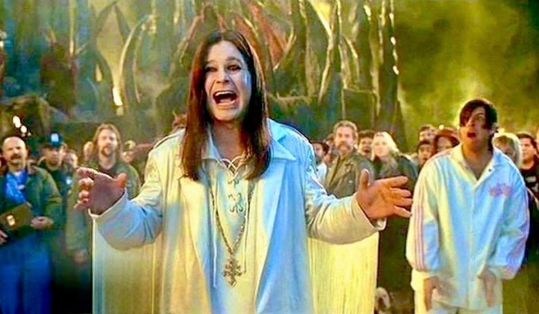AdamSandler's tweet image. Whether we were in our basements with our brothers, in the woods with our buddies, in the car, at a keg party, on a boat, at football practice, at a sleepover….Nobody was more badass to crank up on our speakers than the one and only prince of darkness - Ozzy Osborne! Loved him a…