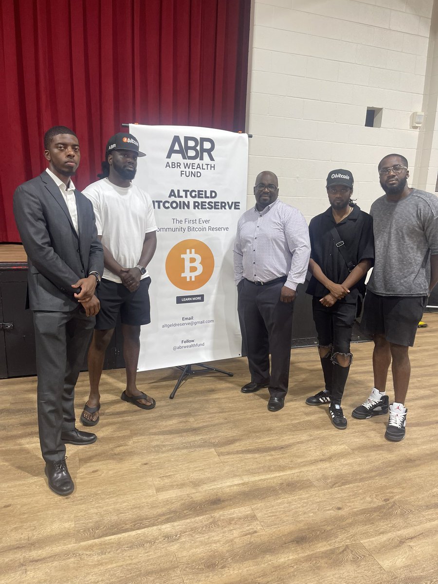 ANNOUNCEMENT: The Altgeld Bitcoin Reserve is now live. For the first time  in U.S. history, residents of public housing have established their own  on-chain Bitcoin treasury fully cold-stored, transparent, and  community-governed. Based