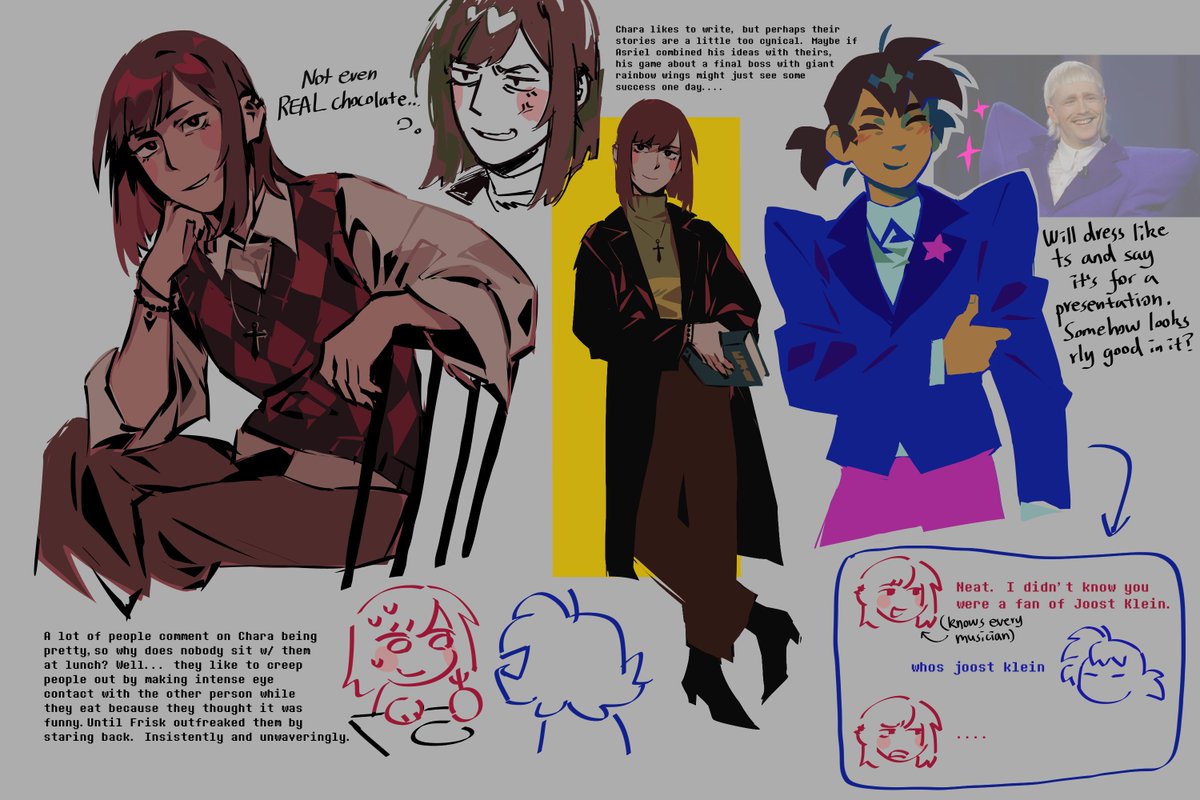 ratbuchet's tweet image. sorry just more little thoughts and studies today
- that college friends au