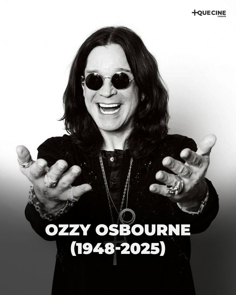 MasQueCineLatam's tweet image. El legado del Rey de las Tinieblas vivirá por siempre. Descanse en paz, Ozzy Osbourne. 🖤