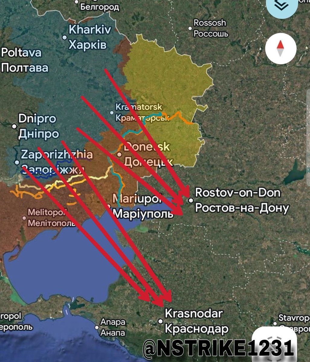 AndySch64494719's tweet image. Derzeit findet ein großer ukrainischer Drohnenangriff auf die Regionen Rostow und Krasnodar statt. Es wird von Anwohnen von vielen Explosionen gesprochen in TG Kanälen.