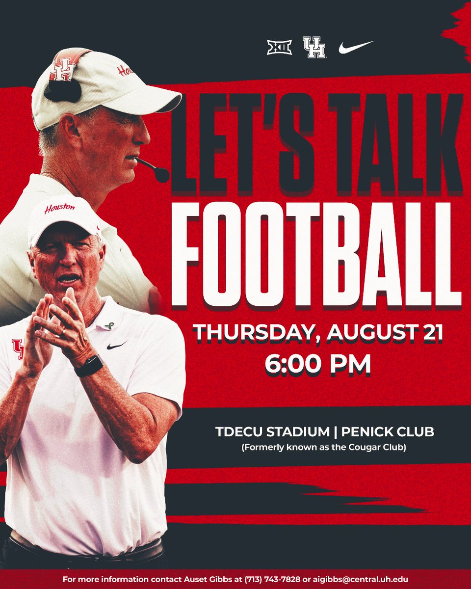 Let's Talk Football! 🗣️ 

Auctions, dinner, talkin' ball 🏈

🎟️ » bit.ly/4mbFRVm