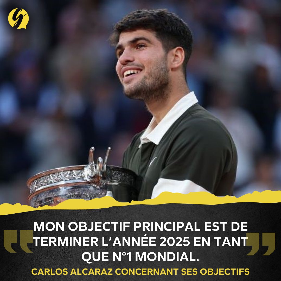 GameSetAndTalk's tweet image. CARLOS ALCARAZ VEUT FINIR LA SAISON EN TANT QUE N°1 MONDIAL 👑🇪🇸
Leader pour le moment à la race devant son rival Jannik Sinner 🇮🇹, l'Espagnol est revenu sur ses objectifs, sa relation avec l'Italien et sa saison au sein d'une interview de @Gazzetta_it. 🎙️
🗣️ "Je suis prêt à…