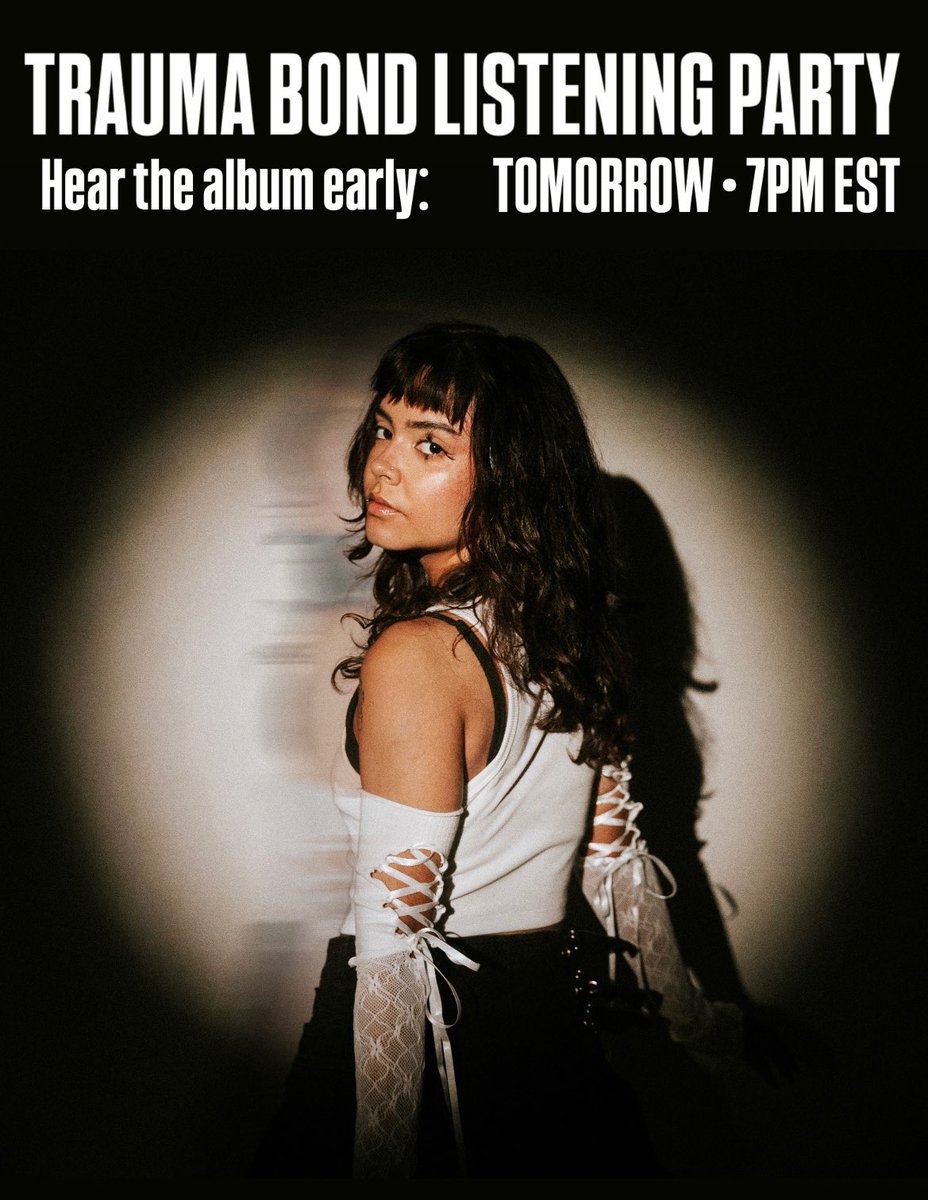 KEYSEMUSIC's tweet image. THE TRAUMA BOND EARLY LISTENING PARTY IS TOMORROW!
Want to hear the album early?
⬇️ Join my discord ⬇️
discord.gg/Md7cCGxv