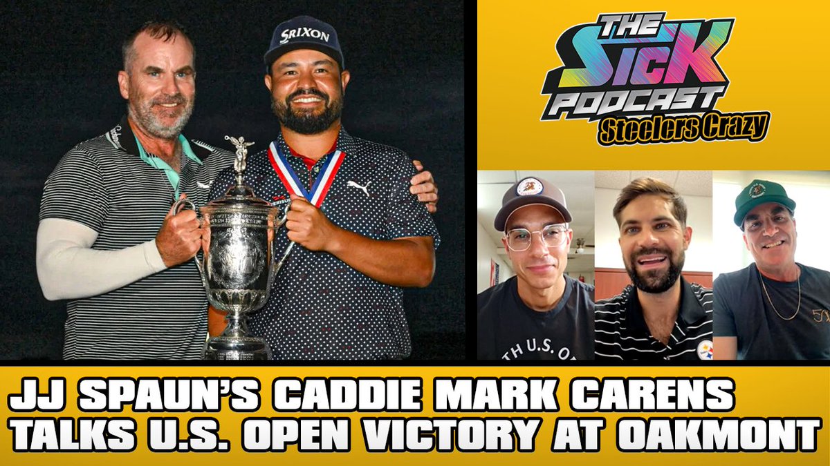 sickpodsteelers's tweet image. 🚨New Special Episode🚨
@MarkCarens joins @JYorkFootball and @MikedUpSports1 to discuss:
🟡@JJSpaun’s #USOpen win
🟡Touching story behind the winning putt
🟡& more!
Full pod👇
Watch: youtu.be/D8-Sj2Iwqrs
Listen: traffic.megaphone.fm/SICMED97514381…
#thesickpodcast