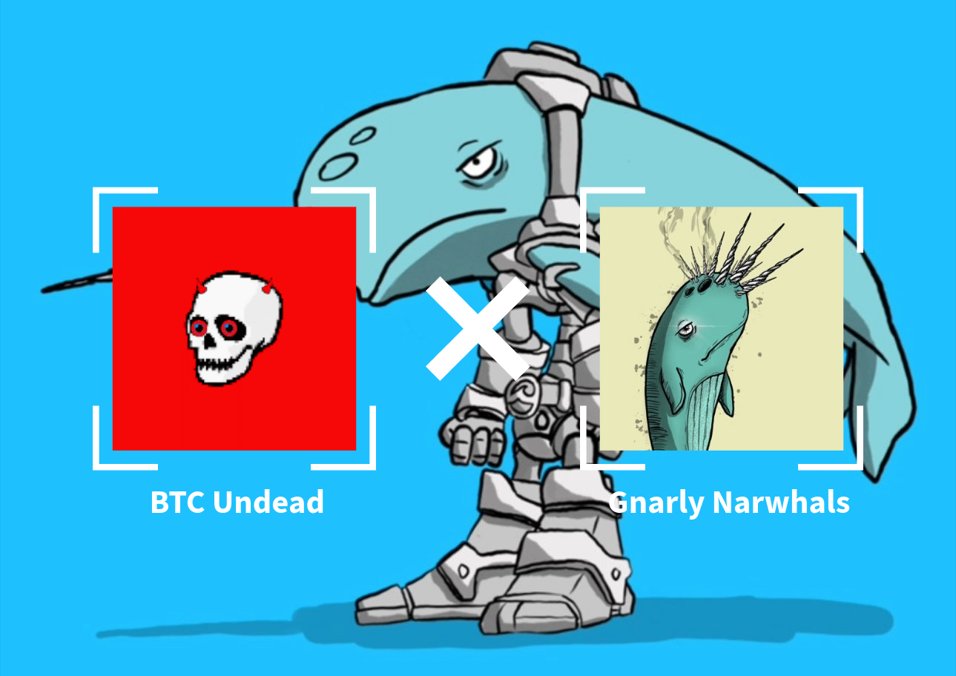 BTC Undead x Gnarly Narwhals 🐋

Mint Coming Soon! 

•  Hand-drawn art meets marine conservation.  
•  1 Narwhal = 2,100 $WHALES  BRC- 2.0   
•  A portion of proceeds will be donated to an ocean conservation non-profit.   
•  First ocean-friendly ordinals bridging BRC-2.0!