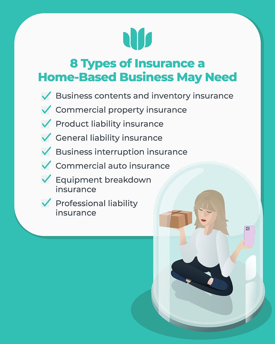 zensurance's tweet image. Homeowner insurance may not cover #HomeBasedBusinesses, including 3rd party liability, which is likely your most significant risk. 

Here are 8 types of #BusinessInsurance a #HomeBasedBusiness needs.

👉 ow.ly/Cpfa50WsyQB 🏠

#smallbiztips #smallbiz #smallbusiness #Canada