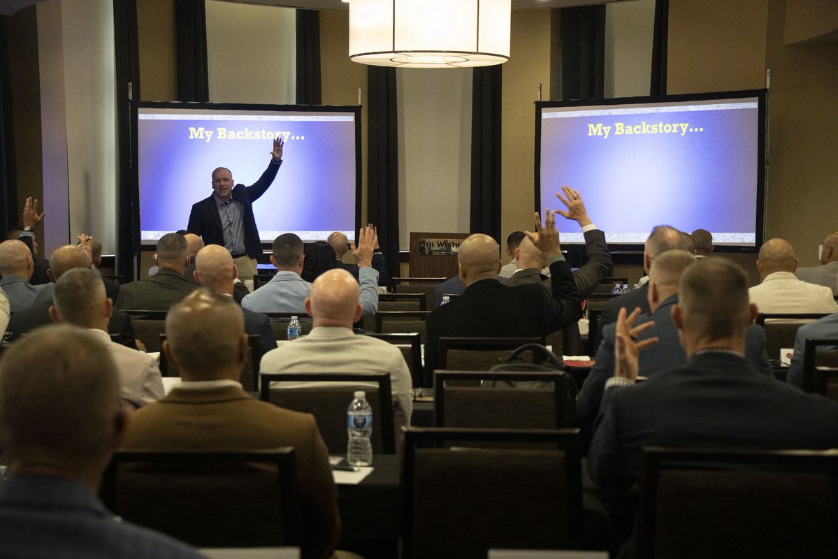 USMCSgtMaj's tweet image. Over 60 senior enlisted leaders and their spouses closed out the 2025 SMMC Symposium, where we gathered to discuss this year’s theme: “Run With It.” The theme symbolizes our responsibility to take ownership and rise to challenges — no matter how creative or inventive we must be.