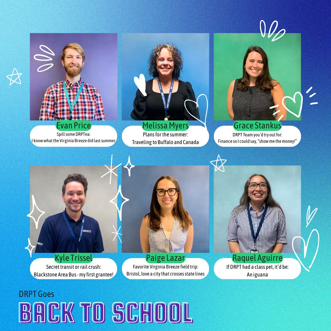 📸 With our office having to retake our badge photos (AKA Picture Day), we thought we’d get in the back-to-school spirit ✏️📚 by sharing a bit about our employees yearbook-style! #DRPT #BackToSchool