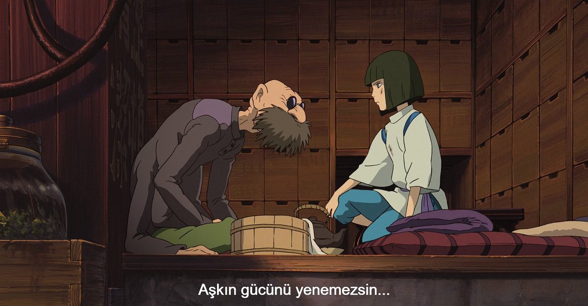 "aşkın gücünü yenemezsin."

hayao miyazaki, sen to chihiro no kamikakushi.