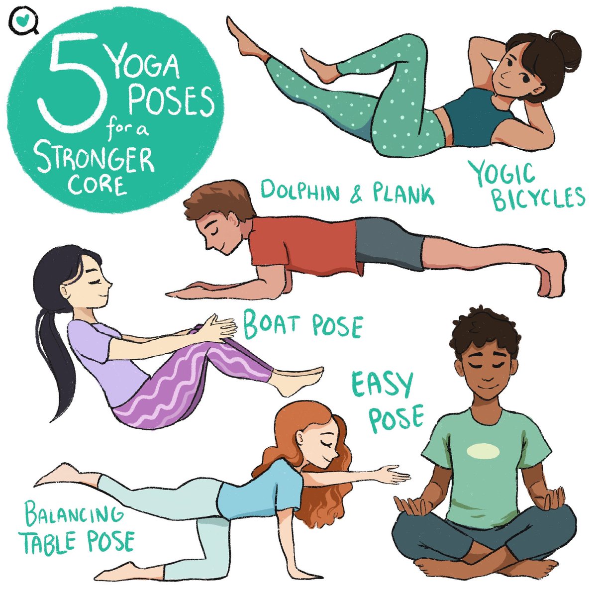 SharecareInc's tweet image. Strengthen your core with these simple yet effective yoga poses.