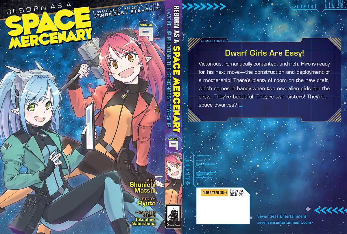 gomanga's tweet image. REBORN AS A SPACE MERCENARY: I WOKE UP PILOTING THE STRONGEST STARSHIP! (MANGA) Vol. 9
A sci-fi isekai adventure of ray guns and girls—original light novels also from Seven Seas!
Out today in print/digital! See RETAILERS section:
sevenseasentertainment.com/books/reborn-a…