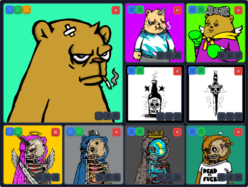 BuildXrp's tweet image. Check out my NFT collage created with NFT Banner Maker! 🎨✨ #NFT #XRPL #NFTBannerMaker #Crypto NOW will have direct tweet ability collage.onexrpl.com