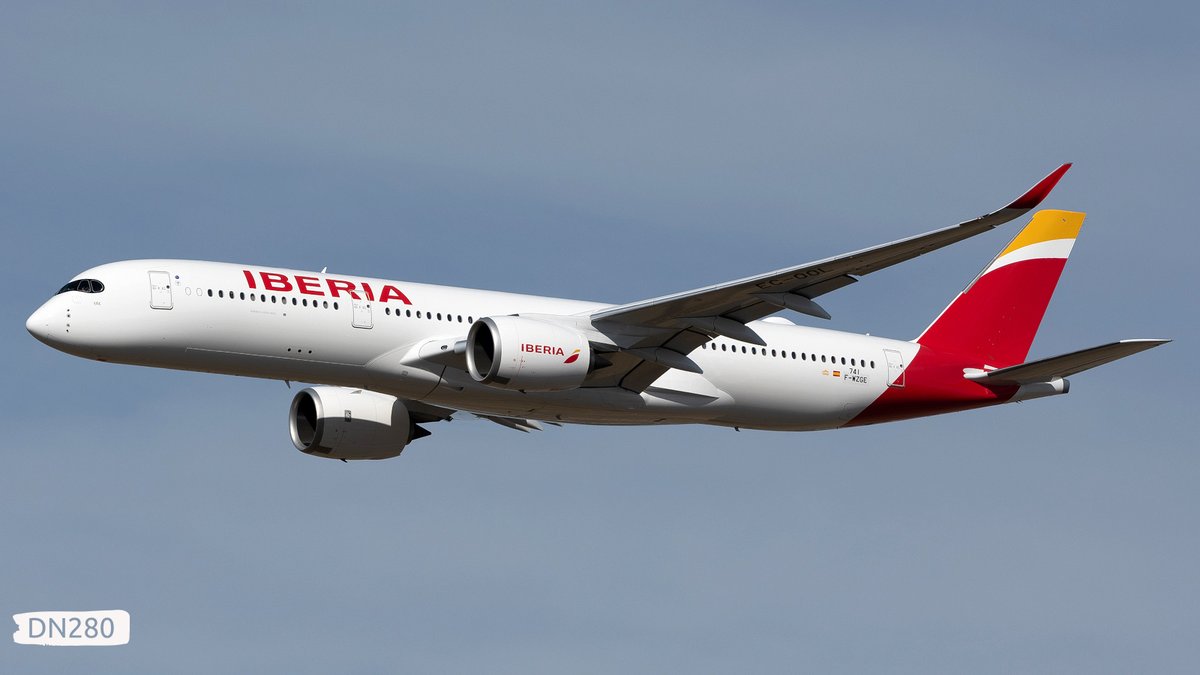 Iberia A350-941 msn 741 F-WZGE / EC-OOL  "EÑE"
IBE/23 - Low pass concluding the acceptance flight
22.07.2025