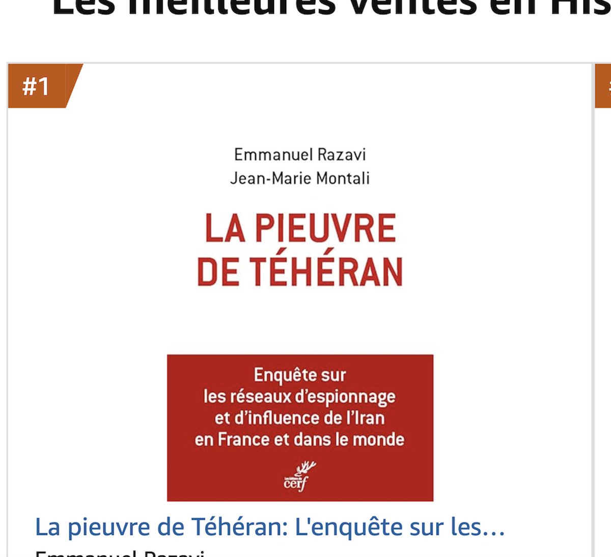 erazavi3's tweet image. "La Pieuvre de Téhéran" Numéro 1 en Histoire et actualités des pays, et dans les meilleurs classements FNAC. @jmmontali @HDS67 @Ashk_Arman @Hdaparis @BenjaminSire @LaurenceFerrari