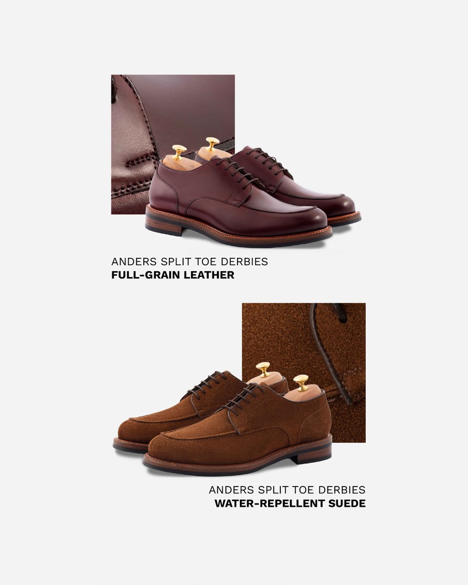 There are several differences between full-grain leather and suede, but the most obvious are in the way they look and feel: 

Full-grain leather is buttery smooth, and suede presents a plushy surface. 

Which type of leather do you prefer? 

beckettsimonon.com/collections/sh…