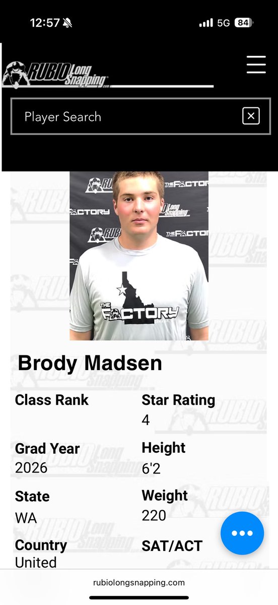 Brodymad13's tweet image. I am very thankful to have earned my 4⭐️ from @TheChrisRubio! Had a great time snapping with him at his place!
@NorthCreekFB @BrandonHuffman @coachtmyers @macclark21