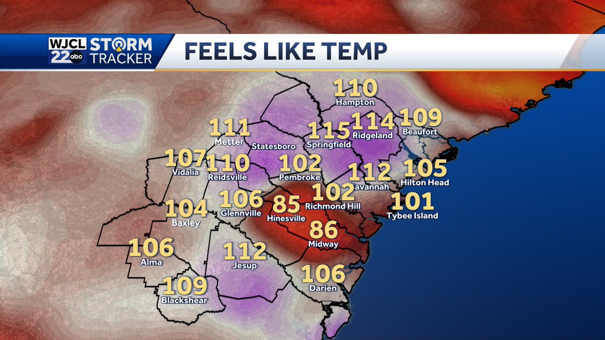 jnelsonWJCL's tweet image. Pockets of rain starting to cool parts of the area, but not #Savannah!