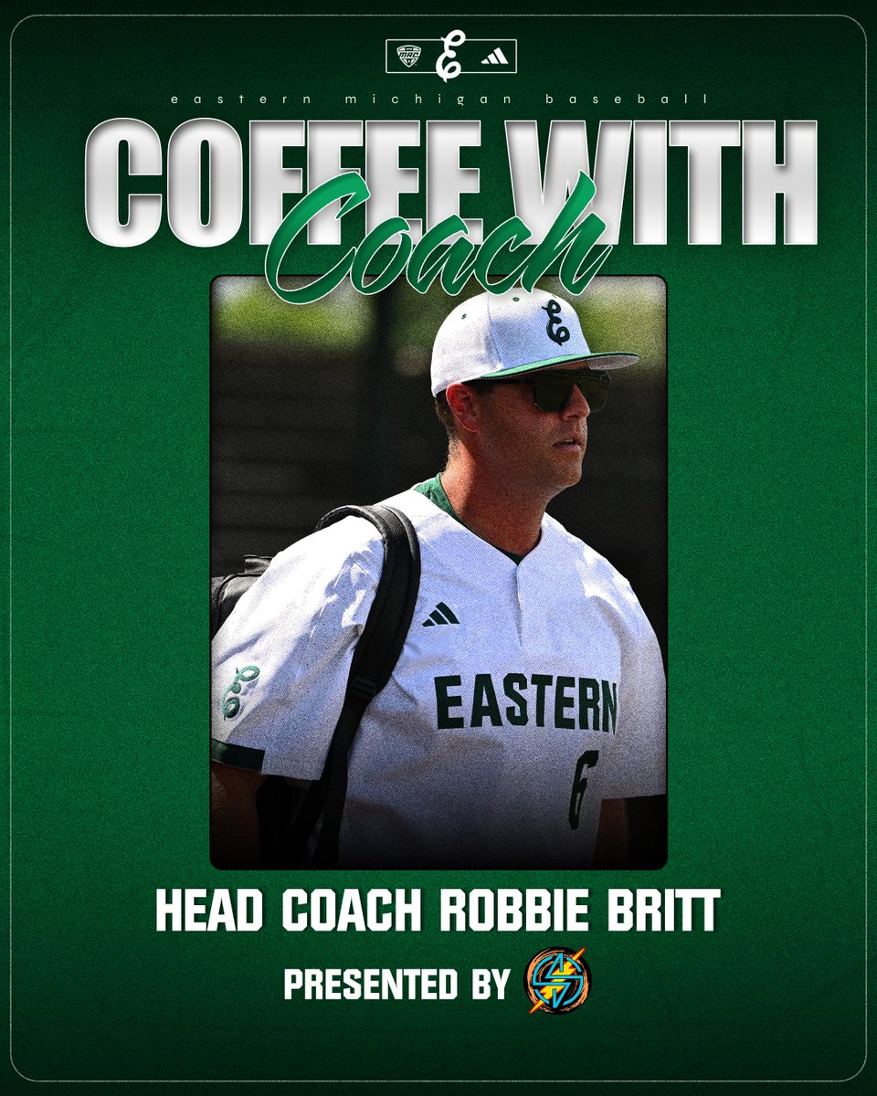 EMU_Baseball's tweet image. Protecting the past, honoring the present, and preparing the future...all over a cup of coffee! ☕️
Coffee with Coach is back for summer and fall of 2025!👏
Sign up below!👇
🔗tinyurl.com/3zcns7bx
#EMUEagles