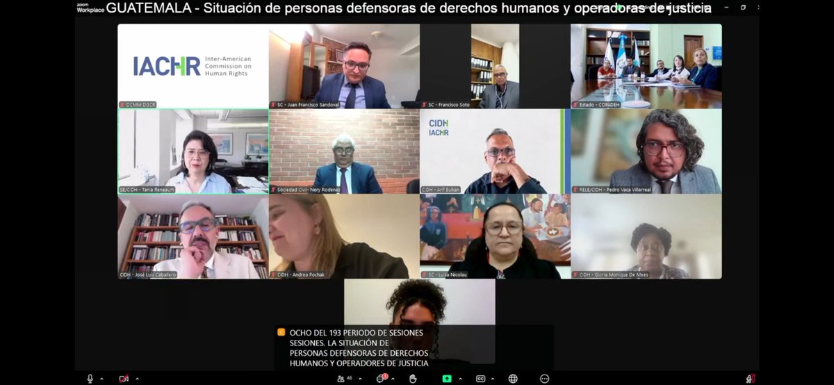 VerdadJusticiaG's tweet image. 🚨IMPORTANTE 🚨
@CiDH examinará la situación de criminalización contra defensores de derechos humanos y exoperadores de justicia de #Guatemala.
En vivo aquí 👇
youtube.com/live/GDt0zkJu1…