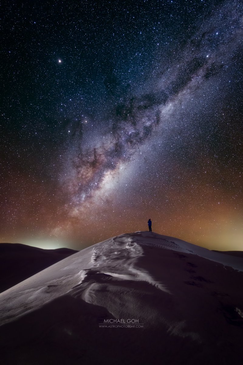 maiz_julio's tweet image. Milky way over Western Australia by Michael Goh @astrophotobear