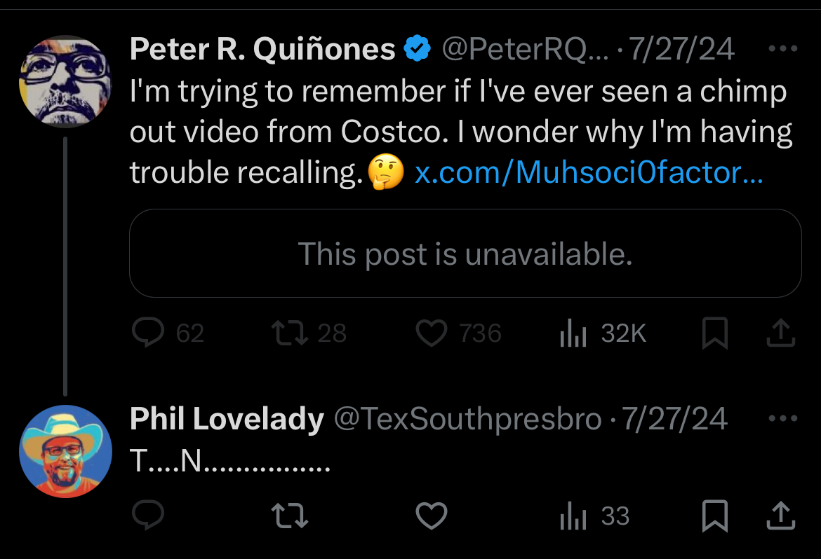 lagracelaverite's tweet image. When you found out you got blocked by a ruling elder in an OPC church who posts stuff like this, you took it as a compliment.
Phil Lovelady is followed by:
Stephen Wolfe
Joel Webbon
Eric Conn
Zachary Garris
Michael Spangler
Thomas Achord
Rett Copple
C.Jay Engel
Jeff Wright…