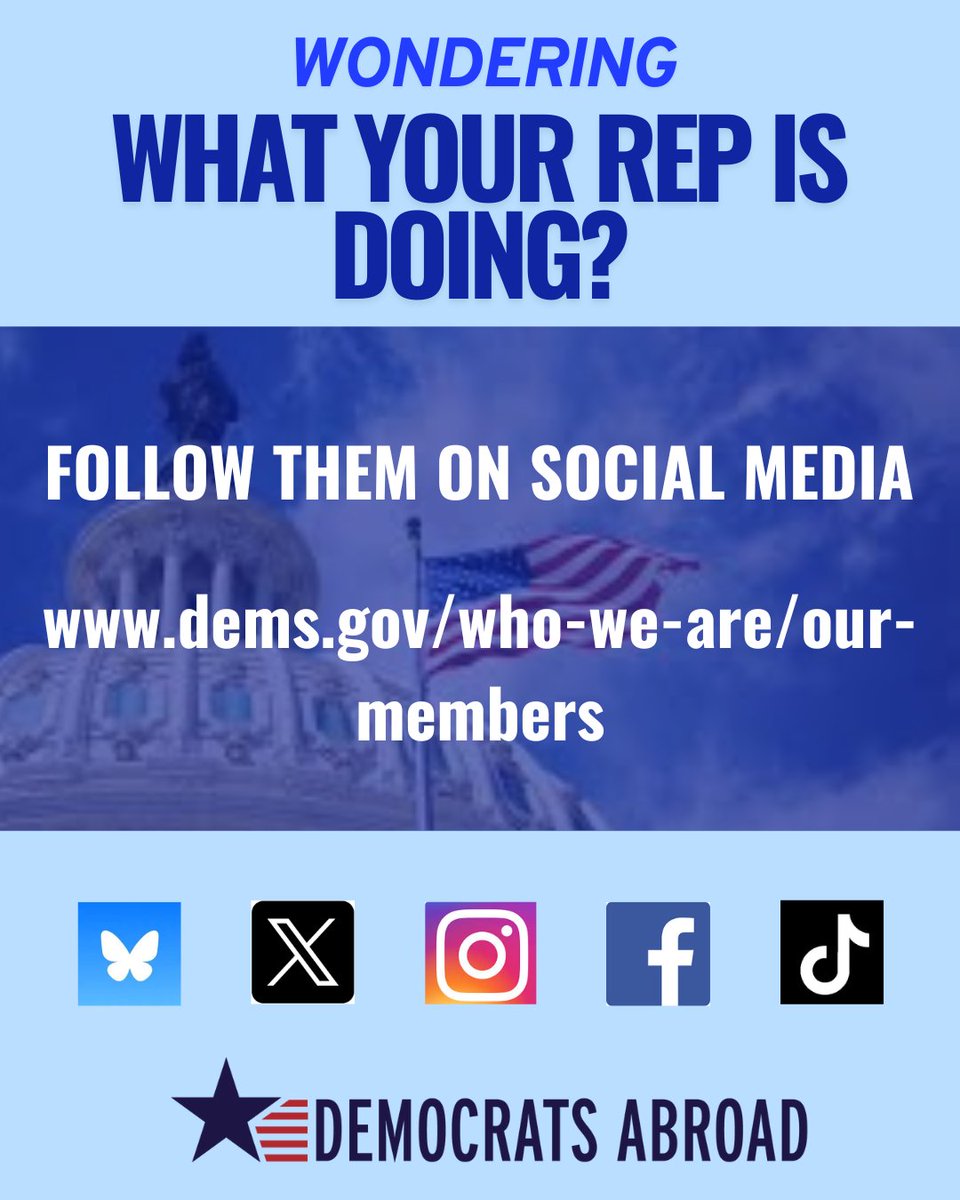 DALionCity's tweet image. Wondering what your reps are up to in Washington? Don’t wait for headlines - follow them directly and see how they’re voting, what issues they’re speaking up on, and how they’re representing you. Find your rep and their official social handles here: 👉 dems.gov/who-we-are/our…