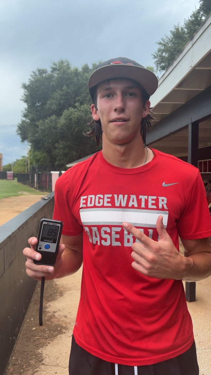 Bryson Nicol (@brysonnicol2026) on Twitter photo Been working all summer finally hit 85mph off the mound excited for more to come!! <a href="/EdgewaterBase/">Edgewater Baseball</a> Been working all summer finally hit 85mph off the mound excited for more to come!! <a href="/EdgewaterBase/">Edgewater Baseball</a>
