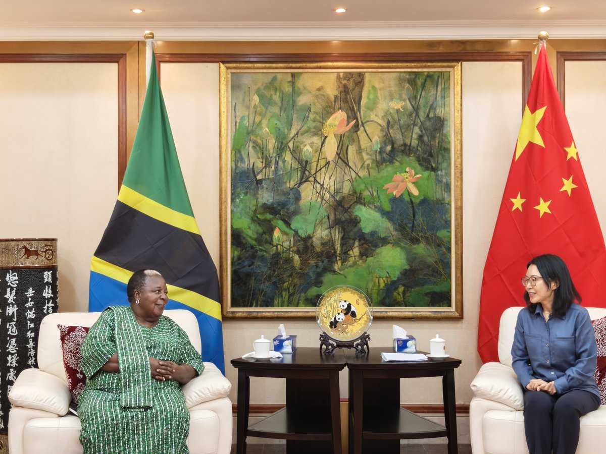 A great pleasure to meet with Secretary-General of the Beijing World Conference on Women Gertrude Mongella again. We recalled the spirit of Beijing World Conference on Women and exchanged views on deepening cooperation between China and Tanzania on women's well-being.